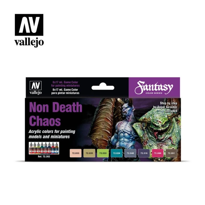 Набор красок Vallejo Non Death Chaos (8 красок по 17 мл)