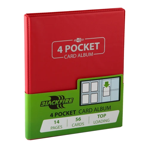 Blackfire 4 Pocket Card Album - Red Blackfire 4 Pocket Card Album - Red