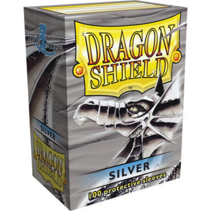 Протекторы Dragon Shield серебряные (100 шт.) Протекторы Dragon Shield серебряные (100 шт.)