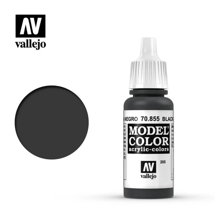 Краска Vallejo серии Model Color - Black Glaze 70855, глазурь (17 мл)