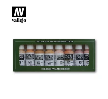 Набор красок Vallejo - Face & Skin Tones (8 красок по 17 мл)