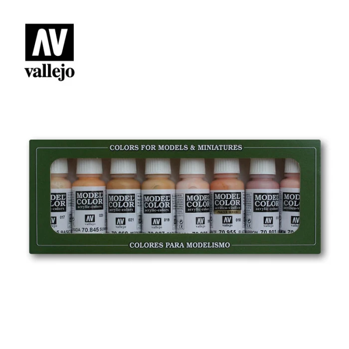 Набор красок Vallejo - Face & Skin Tones (8 красок по 17 мл) Набор красок Vallejo - Face & Skin Tones (8 красок по 17 мл)