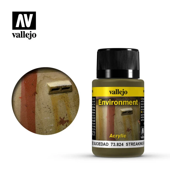 Краска Vallejo серии Weathering Effects - Streaking Grime 73824 (40 мл)
