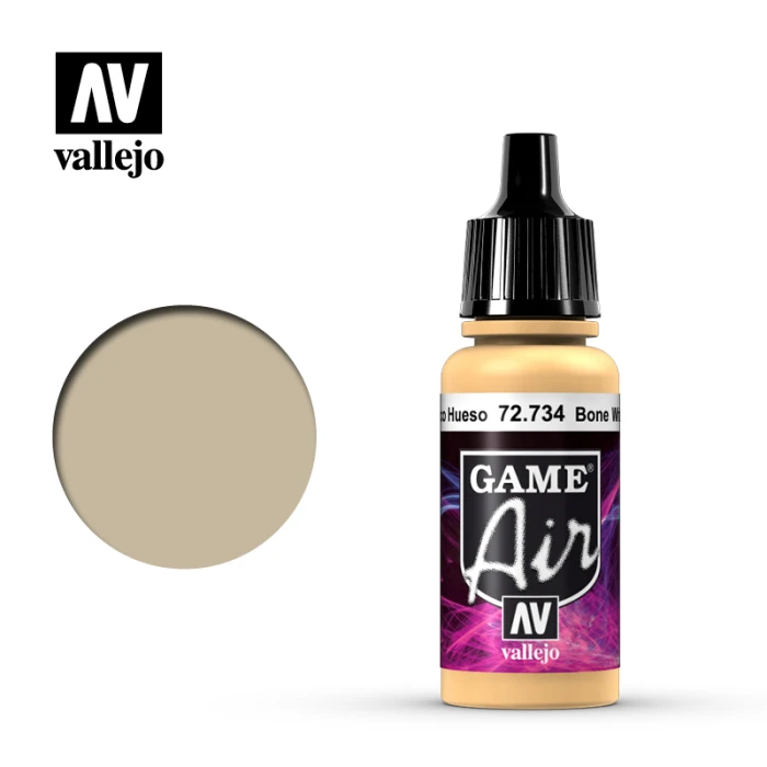 Краска Vallejo серии Game Air - Bone White 72734 (17 мл) Краска Vallejo серии Game Air - Bone White 72734 (17 мл)