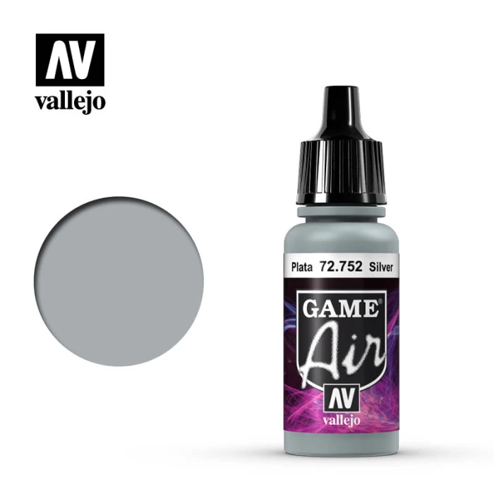 Краска Vallejo серии Game Air - Silver 72752 (17 мл)