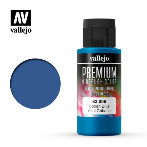 Краска Vallejo серии Premium Color - Cobalt Blue 62009 (60 мл) Краска Vallejo серии Premium Color - Cobalt Blue 62009 (60 мл)