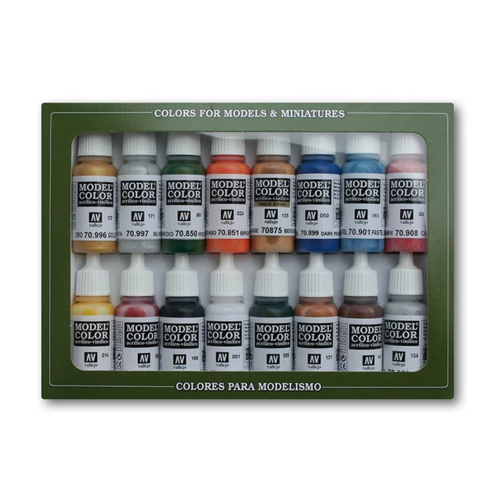 Набор красок Vallejo - Folkstone Basics (16 красок по 17 мл)