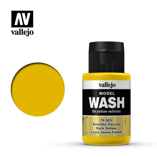 Краска Vallejo серии Model Wash - Dark Yellow 76503, проливка (35 мл) Краска Vallejo серии Model Wash - Dark Yellow 76503, проливка (35 мл)