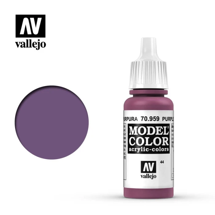 Краска Vallejo серии Model Color - Purple 70959, матовая (17 мл) Краска Vallejo серии Model Color - Purple 70959, матовая (17 мл)