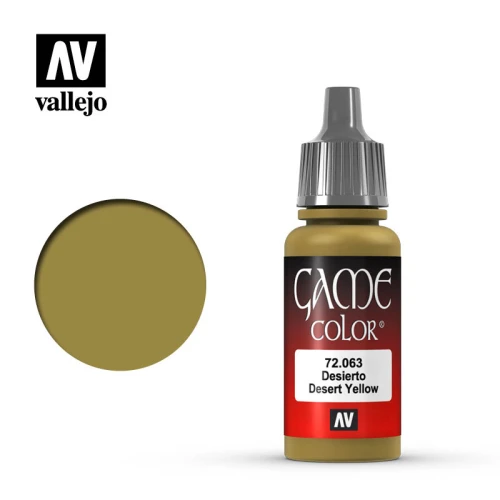 Краска Vallejo серии Game Color - Desert Yellow 72063 (17 мл) Краска Vallejo серии Game Color - Desert Yellow 72063 (17 мл)