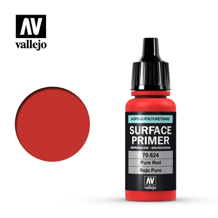 Краска Vallejo серии Surface Primer - Pure Red 70624, грунтовка (17 мл) Краска Vallejo серии Surface Primer - Pure Red 70624, грунтовка (17 мл)