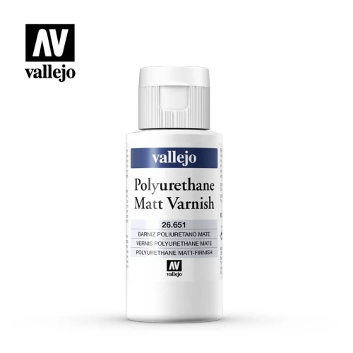 Полиуретановый матовый лак Vallejo серии Varnish - Polyurethane Matt Varnish 26651 (60 мл) Полиуретановый матовый лак Vallejo серии Varnish - Polyurethane Matt Varnish 26651 (60 мл)