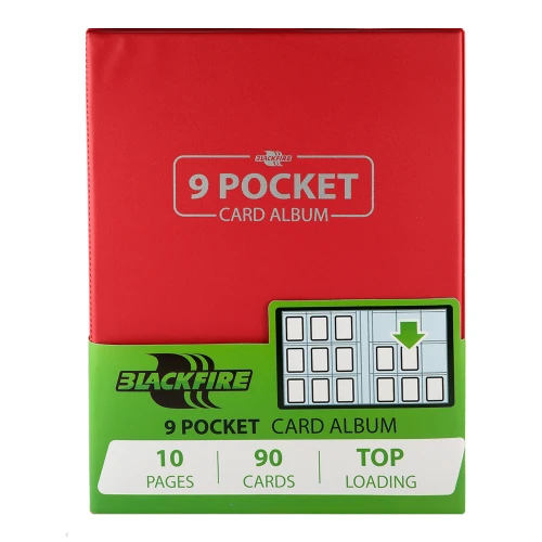 Blackfire 9 Pocket Card Album - Red Blackfire 9 Pocket Card Album - Red