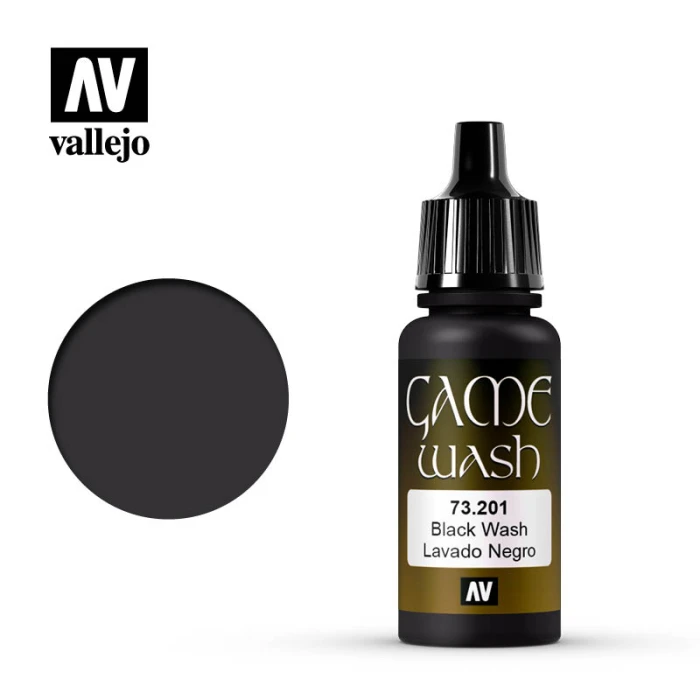 Краска Vallejo серии Color Wash - Black Wash 73201, проливка (17 мл)
