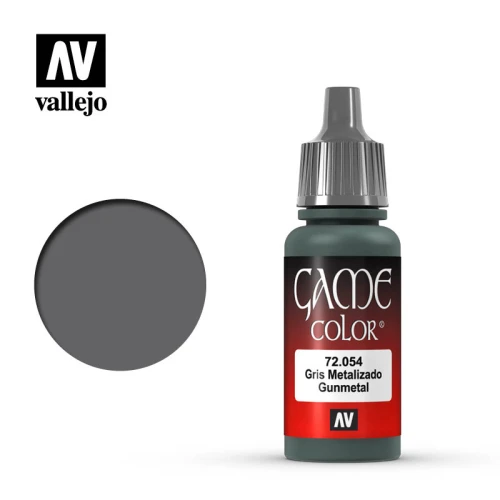 Краска Vallejo серии Game Color - Gunmetal 72054 (17 мл) Краска Vallejo серии Game Color - Gunmetal 72054 (17 мл)