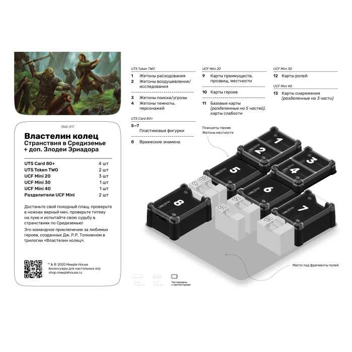 Органайзер для игры Властелин колец: Странствия в Средиземье