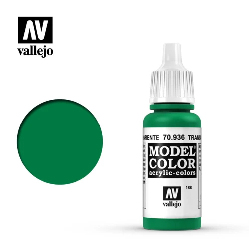 Краска Vallejo серии Model Color - Transparent Green 70936, прозрачная (17 мл) Краска Vallejo серии Model Color - Transparent Green 70936, прозрачная (17 мл)