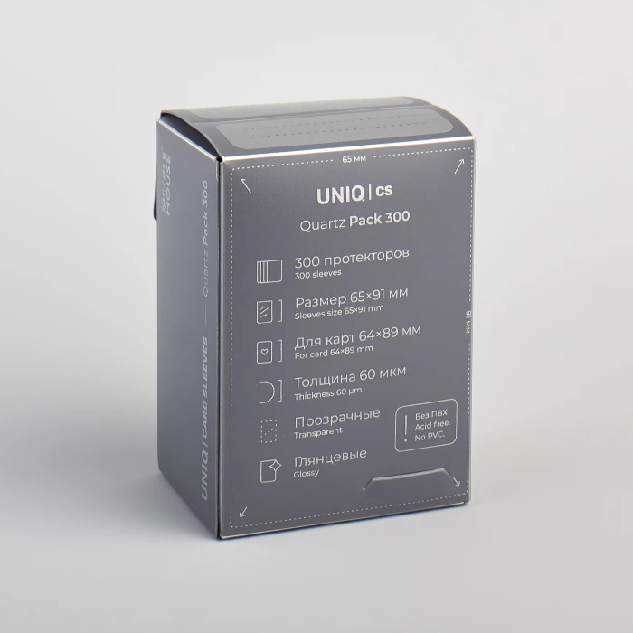 UCS Quartz протекторы для карт 64х89 мм (300 шт) UCS Quartz протекторы для карт 64х89 мм (300 шт)