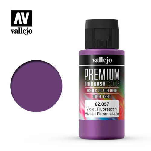 Краска Vallejo серии Premium Color - Fluorescent Violet 62037 (60 мл)