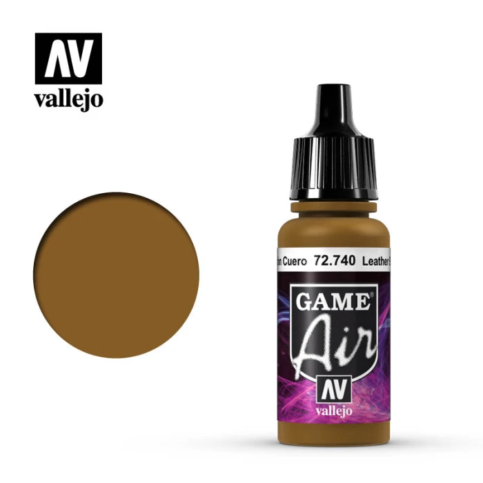 Краска Vallejo серии Game Air - Leather Brown 72740 (17 мл)