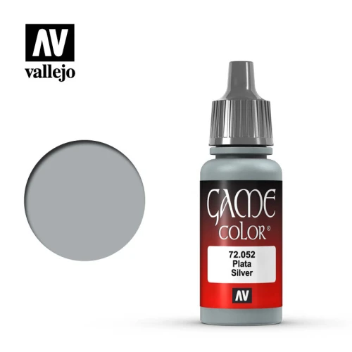 Краска Vallejo серии Game Color - Silver 72052 (17 мл) Краска Vallejo серии Game Color - Silver 72052 (17 мл)