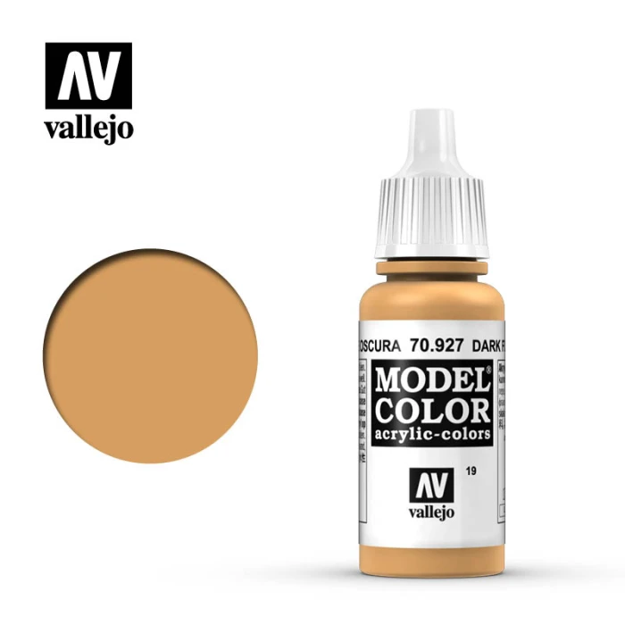 Краска Vallejo серии Model Color - Dark Flesh 70927, матовая (17 мл) Краска Vallejo серии Model Color - Dark Flesh 70927, матовая (17 мл)