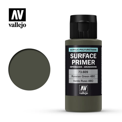 Краска Vallejo серии Surface Primer - Russian Green 4BO 73609, грунтовка (60 мл) Краска Vallejo серии Surface Primer - Russian Green 4BO 73609, грунтовка (60 мл)
