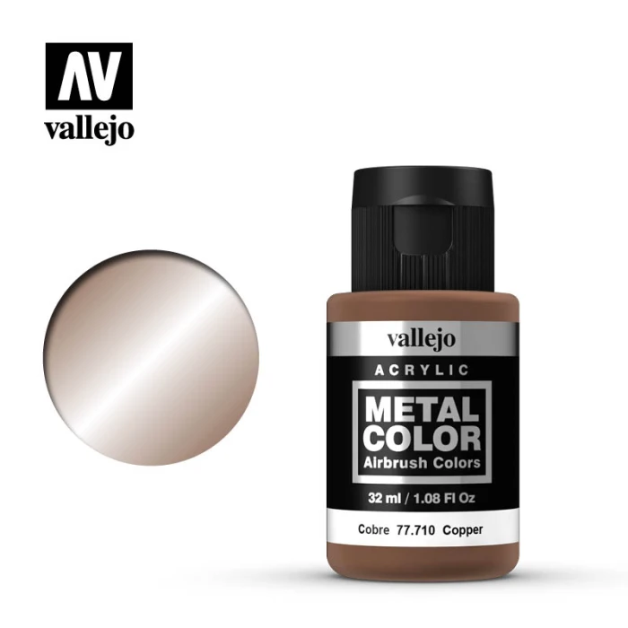 Краска Vallejo серии Metal Color - Copper 77710, металлик (32 мл) Краска Vallejo серии Metal Color - Copper 77710, металлик (32 мл)