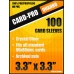 Прозрачные протекторы Card-Pro quadro для настольных игр (100 шт.) 82х82 мм