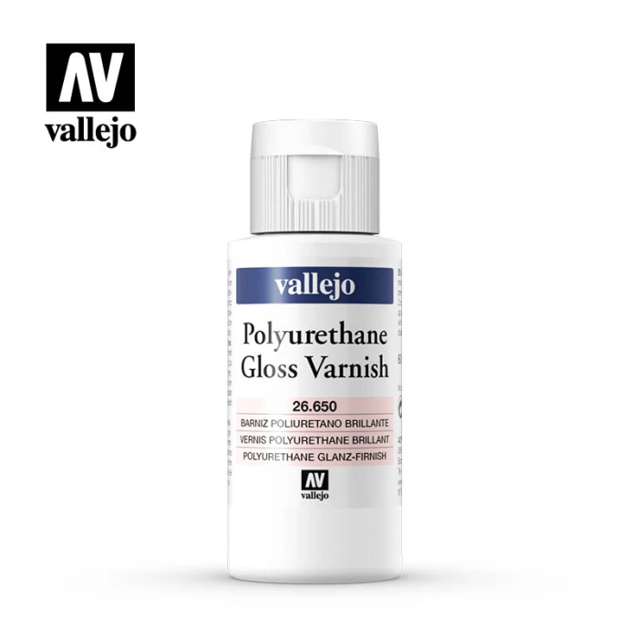 Полиуретановый глянцевый лак Vallejo серии Varnish - Polyurethane Gloss Varnish 26650 (60 мл)