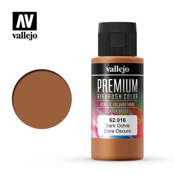 Краска Vallejo серии Premium Color - Dark Ochre 62016 (60 мл)