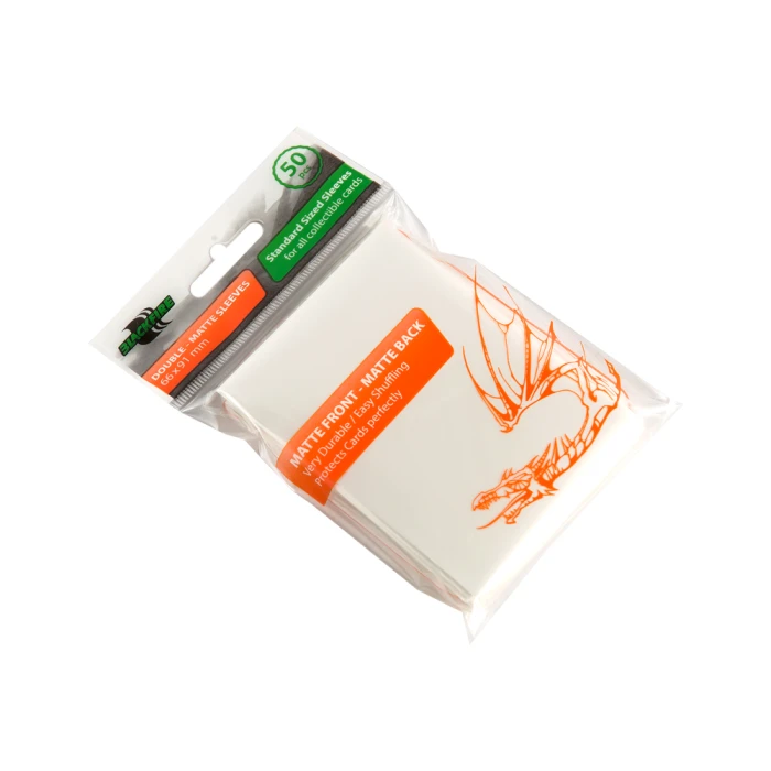 Протекторы Blackfire Double-Matte для ККИ - Белые (50 шт.)