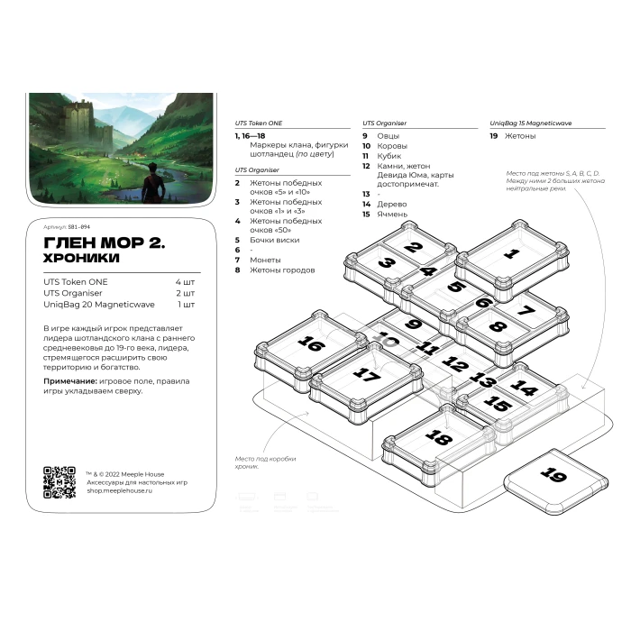 Органайзер для игры Глен Мор II. Хроники 