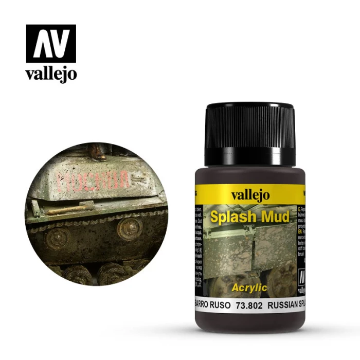 Краска Vallejo серии Weathering Effects - Russian Splash Mud 73802 (40 мл)