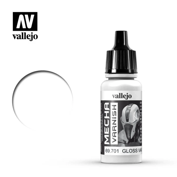 Глянцевый лак Vallejo серии Mecha Varnish - Mecha Gloss Varnish 69701 (17 мл)