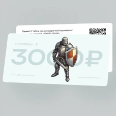 Подарочный сертификат на 3000 ₽