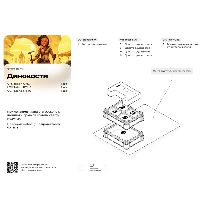 Органайзер для игры Динокости