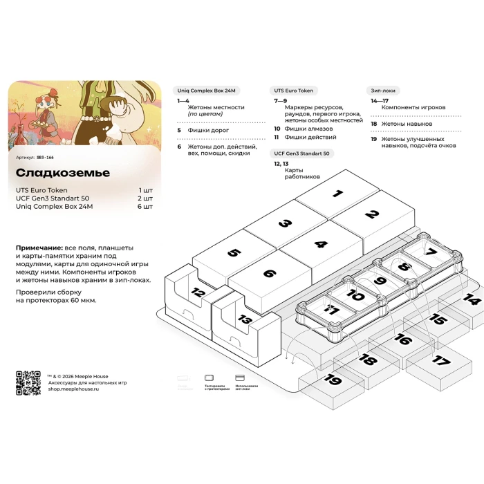 Органайзер для игры "Сладкоземье"