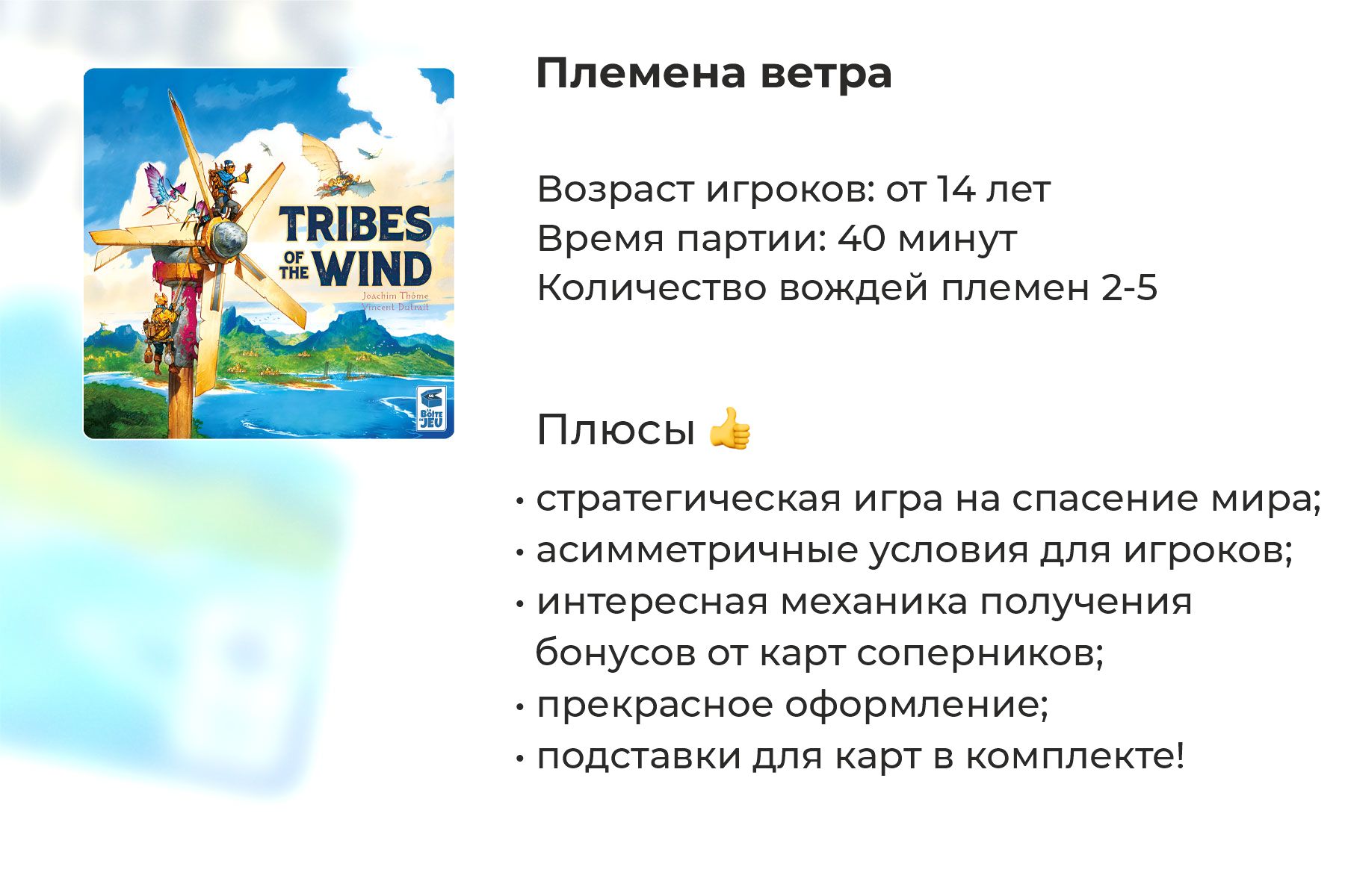 Подробный обзор настольной игры «Племена ветра»