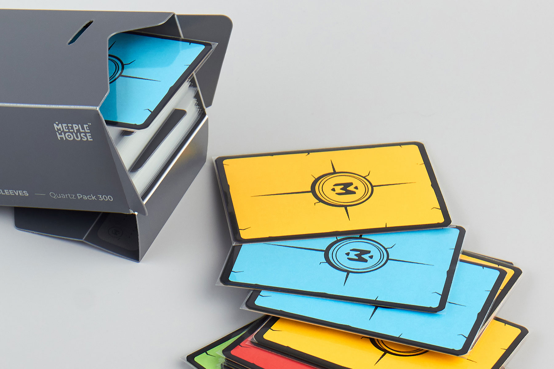 Протекторы для карт 64х89 мм, Uniq Card Sleeves Quartz Pack, 300 шт