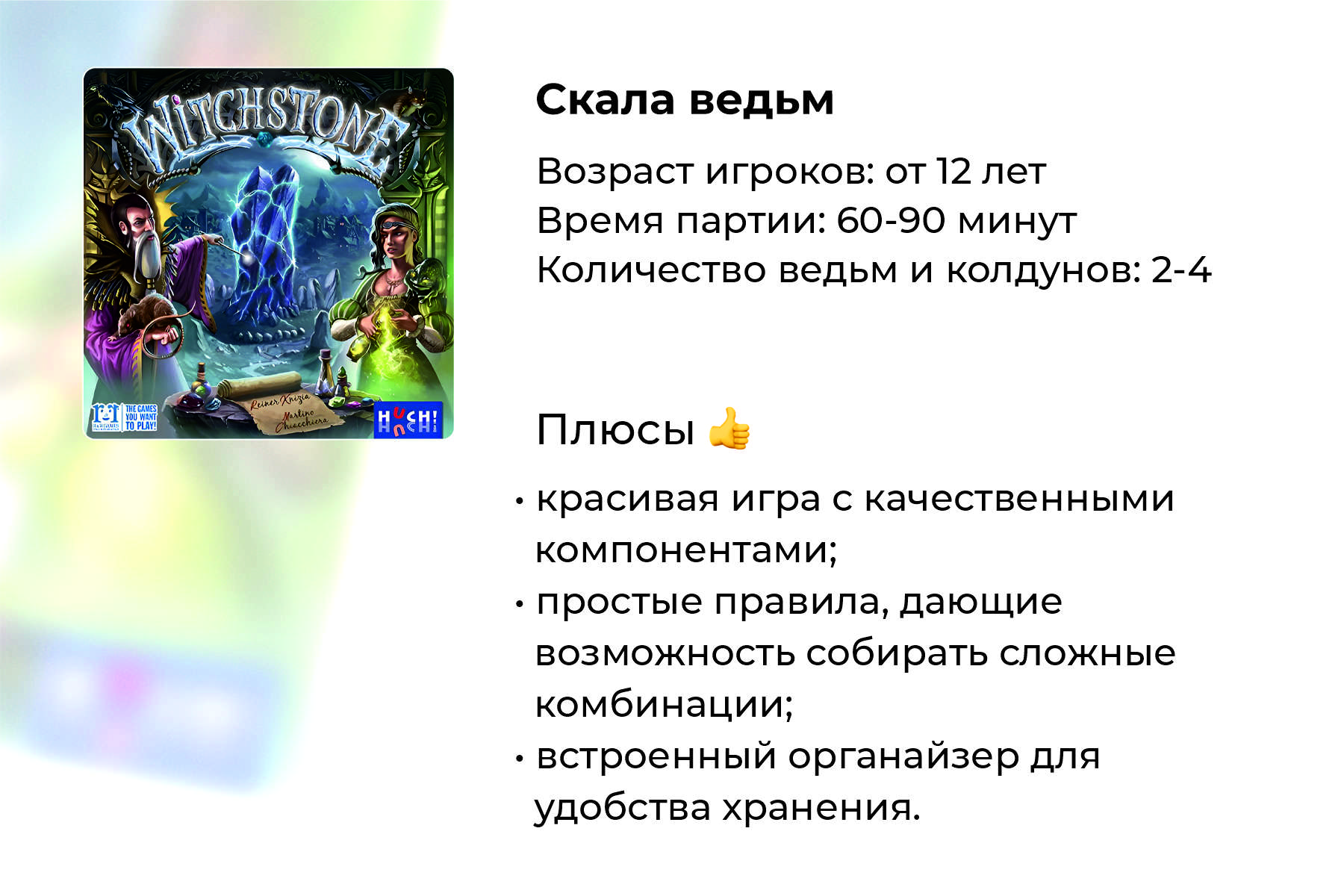 Подробный обзор настольной игры «Скала ведьм»