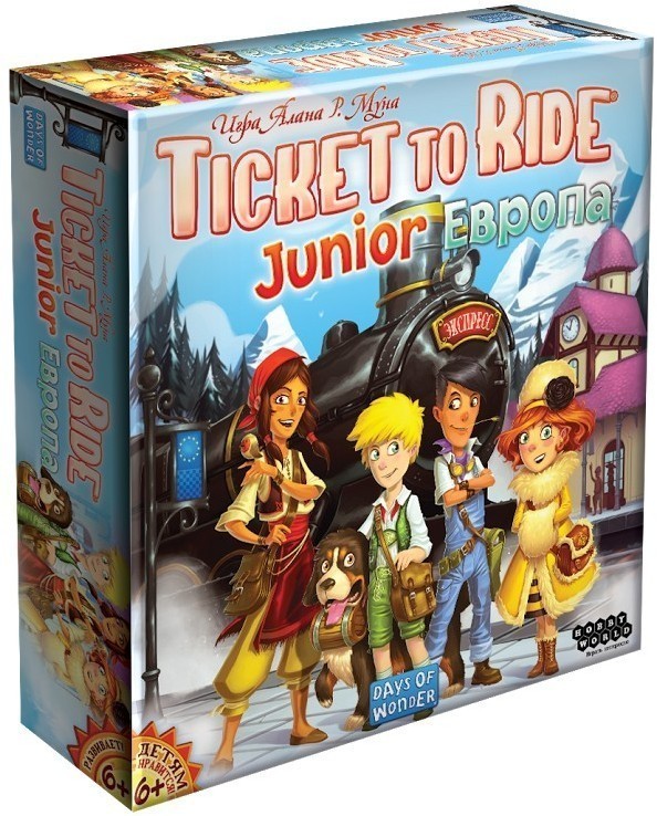 Настольная игра для детей Ticket to Ride Junior: Европа