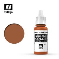 Краска Vallejo серии Model Color - Copper 70999, металлик (17 мл)